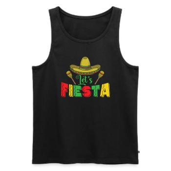 Let’s Fiesta Feiertag Mexiko Amerika - Männer Premium Bio Tank Top - Schwarz - Vorne - Michal (187cm)