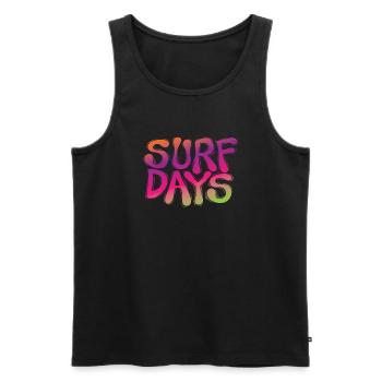 Surf Days Surfing Surfboard Water Sports - Men's Premium Organic Tank Top - black - Front - Michal (187cm)