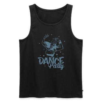 Dance Party Celebrations Dance Music Friends - Men's Premium Organic Tank Top - black - Front - Michal (187cm)