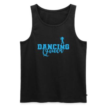 Dancing Queen Celebrations Dancing Music Friends - Débardeur bio Premium Homme - noir - Devant - AI Model Male 178 light (178cm)