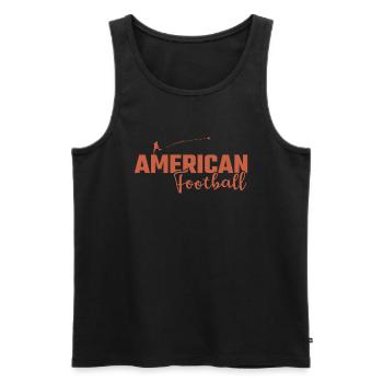 Football américain USA Kick Sport USA - Débardeur bio Premium Homme - noir - Devant - Michal (187cm)