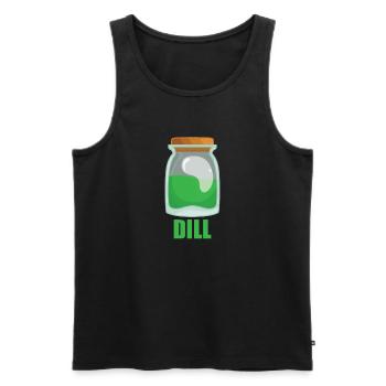 Dill Gewürz Geschmack Essen Kochen - Männer Premium Bio Tank Top - Schwarz - Vorne - Michal (187cm)
