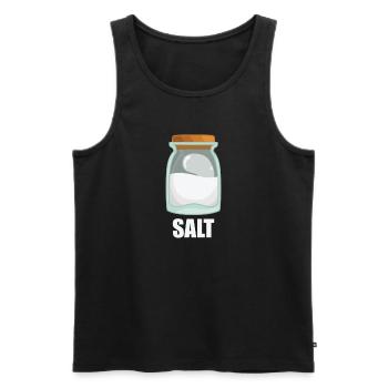 Sel Spice Goût Cuisine - Débardeur bio Premium Homme - noir - Devant - AI Model Male 178 light (178cm)