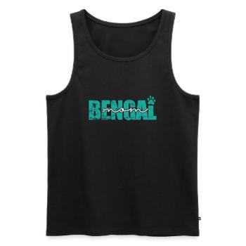 Bengal Mom Pet Breed Domestic Cat - Men's Premium Organic Tank Top - black - Front - Michal (187cm)