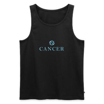Zodiac sign Cancer constellation - Men's Premium Organic Tank Top - black - Front - Michal (187cm)