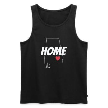 Alabama Home USA America State - Men's Premium Organic Tank Top - black - Front - Michal (187cm)