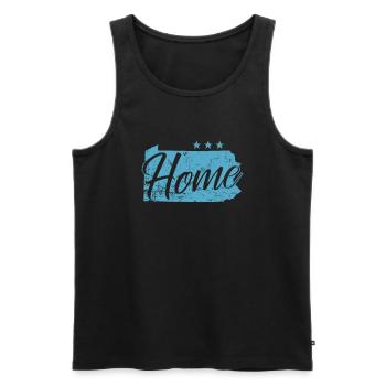 Pennsylvania Home USA America - Men's Premium Organic Tank Top - black - Front - Michal (187cm)