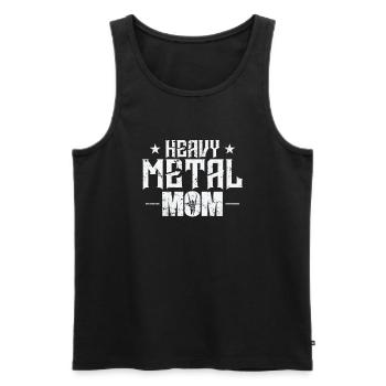 Heavy Metal Mom Musik Band Genre - Männer Premium Bio Tank Top - Schwarz - Vorne - AI Model Male 178 light (178cm)