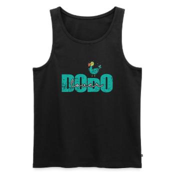 Dodo Lover Vogel aus Mauritius - Männer Premium Bio Tank Top - Schwarz - Vorne - AI Model Male 178 light (178cm)