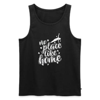 No Place like Home Pilates Powerhouse - Männer Premium Bio Tank Top - Schwarz - Vorne - AI Model Male 178 light (178cm)