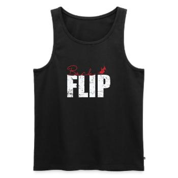 Backflip Skifahren - Männer Premium Bio Tank Top - Schwarz - Vorne - AI Model Male 178 light (178cm)
