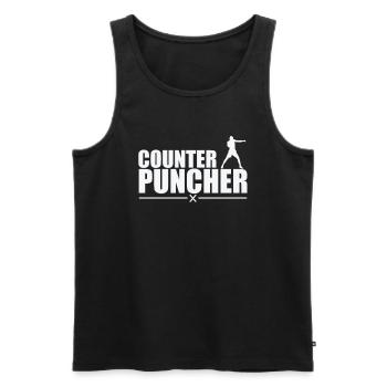 Counter Puncher Boxen - Männer Premium Bio Tank Top - Schwarz - Vorne - AI Model Male 178 light (178cm)