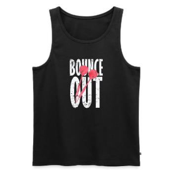 Bounce Out Darts - Men's Premium Organic Tank Top - black - Front - AI Model Male 178 light (178cm)