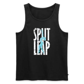 Split Leap Ballet - Men's Premium Organic Tank Top - black - Front - Michal (187cm)