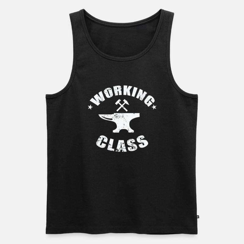 Working Class Metallbauer Beruf - Männer Premium Bio Tank Top - Schwarz