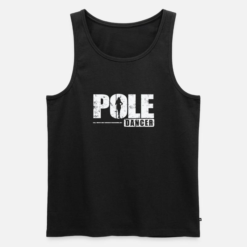 Pole Dancer Pole Dancing - Men's Premium Organic Tank Top - black