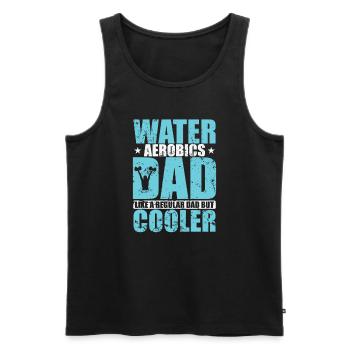 Water Aerobics Dad is much cooler Sport - Männer Premium Bio Tank Top - Schwarz - Vorne - Michal (187cm)