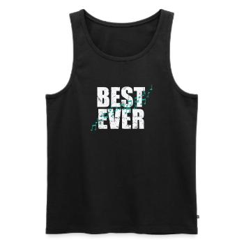 Best Ever Music Music Tone - Men's Premium Organic Tank Top - black - Front - Michal (187cm)