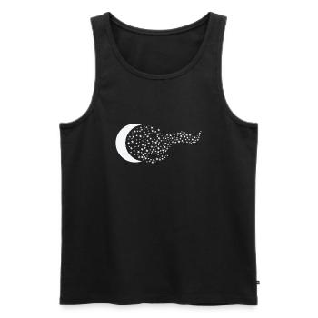Moon, Night Sky, Space - Men's Premium Organic Tank Top - black - Front - Michal (187cm)
