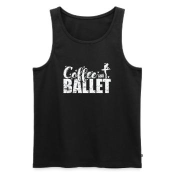 Coffee and Ballet - Men's Premium Organic Tank Top - black - Front - Michal (187cm)