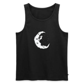 Half Moon Bouldering - Men's Premium Organic Tank Top - black - Front - Michal (187cm)
