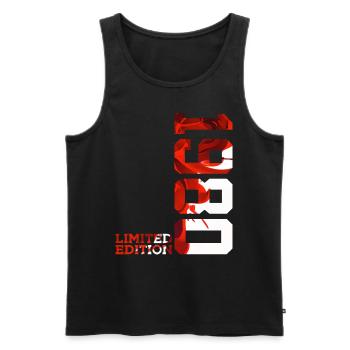 46TH BIRTHDAY 46 YEARS LIMITED EDITION 1980 - Men's Premium Organic Tank Top - black - Front - Michal (187cm)