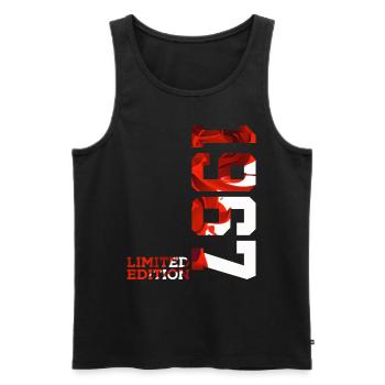 59TH BIRTHDAY 59 YEARS LIMITED EDITION 1967 - Men's Premium Organic Tank Top - black - Front - Michal (187cm)