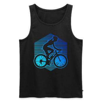 Cyclisme Cyclisme VTT Cyclisme - Débardeur bio Premium Homme - noir - Devant - Michal (187cm)