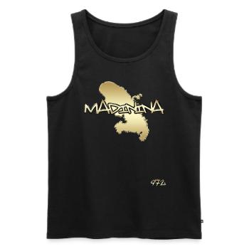 Madinina Martinique 972 Gift man and child - Men's Premium Organic Tank Top - black - Front - Michal (187cm)