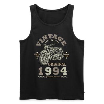 motard Né 1994 anniversaire 1994 moto - Débardeur bio Premium Homme - noir - Devant - Michal (187cm)