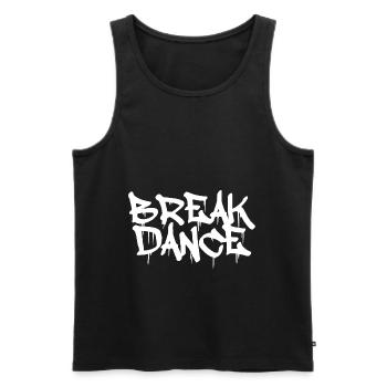 Breakdance Graffiti Geschenk Breakdancer 80er - Männer Premium Bio Tank Top - Schwarz - Vorne - AI Model Male 178 light (178cm)