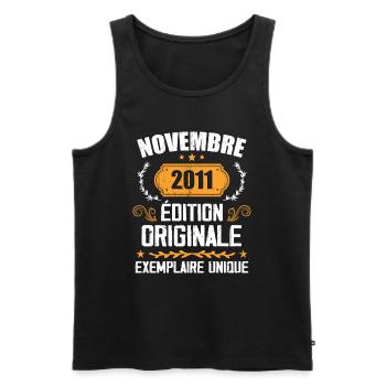 Cadeau D'anniversaire En Novembre 2011 - 2011 - Débardeur bio Premium Homme - noir - Devant - Michal (187cm)