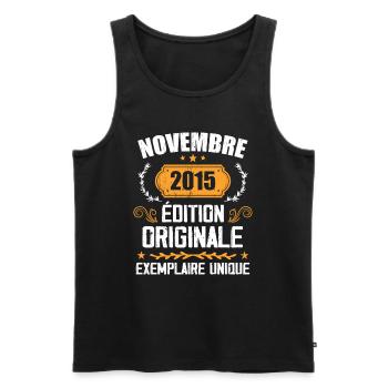 Cadeau D'anniversaire En Novembre 2015 - 2015 - Débardeur bio Premium Homme - noir - Devant - Michal (187cm)