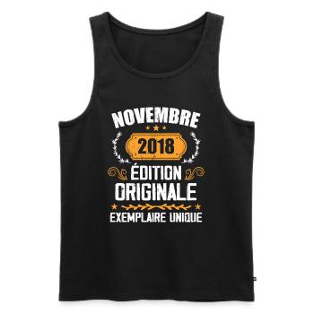 Cadeau D'anniversaire En Novembre 2018 - 2018 - Débardeur bio Premium Homme - noir - Devant - Michal (187cm)