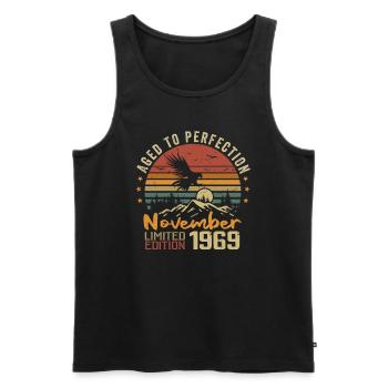 Die Legenden wurden im November 1969 - 1969 geboren - Männer Premium Bio Tank Top - Schwarz - Vorne - Michal (187cm)