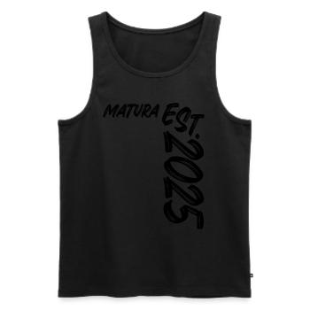 Matura Est. 2025 - Männer Premium Bio Tank Top - Schwarz - Vorne - Michal (187cm)
