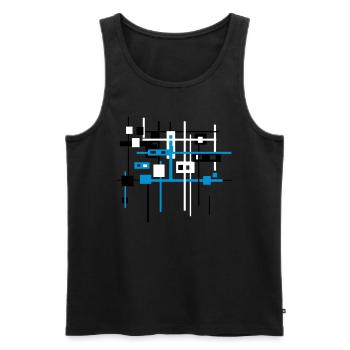 Architecte - Débardeur bio Premium Homme - noir - Devant - Michal (187cm)