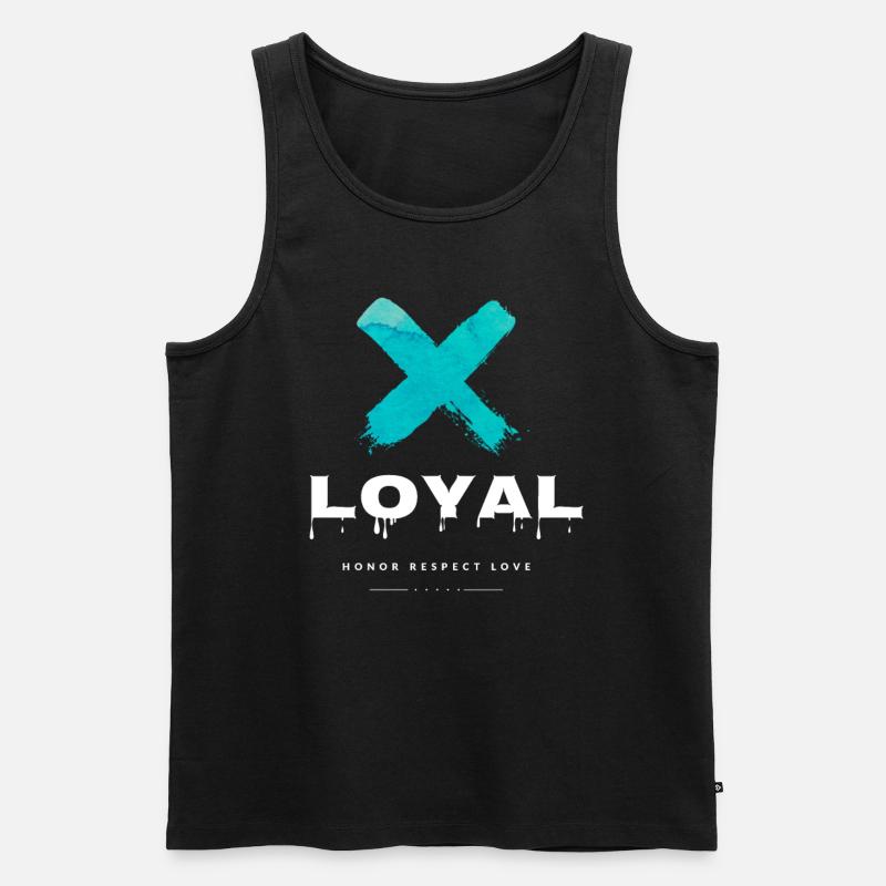 Loyal X - Männer Premium Bio Tank Top - Schwarz