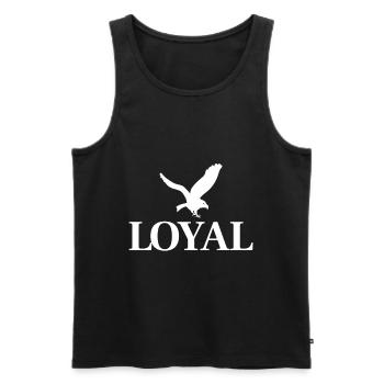 Loyal Aigle - Débardeur bio Premium Homme - noir - Devant - AI Model Male 178 light (178cm)
