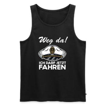 Segeln Kapitän Bootfahrer Bestandener Segelschein - Männer Premium Bio Tank Top - Schwarz - Vorne - AI Model Male 178 light (178cm)