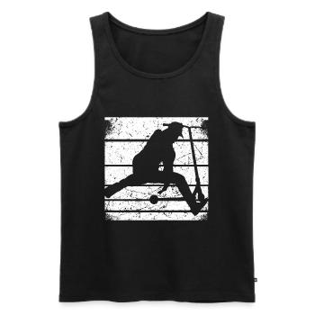 Stuntscooter Stunt Scooter Kick Tretroller Skater - Männer Premium Bio Tank Top - Schwarz - Vorne - AI Model Male 178 light (178cm)