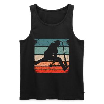 Stunt Scooter Kinder Tretroller Zubehör Roller Fun - Männer Premium Bio Tank Top - Schwarz - Vorne - Michal (187cm)