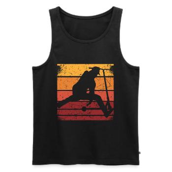 Kickscooter Stuntscooter Kinder Stunt Scooter Fun - Männer Premium Bio Tank Top - Schwarz - Vorne - AI Model Male 178 light (178cm)
