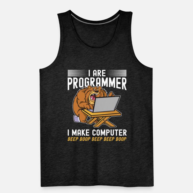Ich bin ein Programmierer Männer Premium Bio Tank Top
