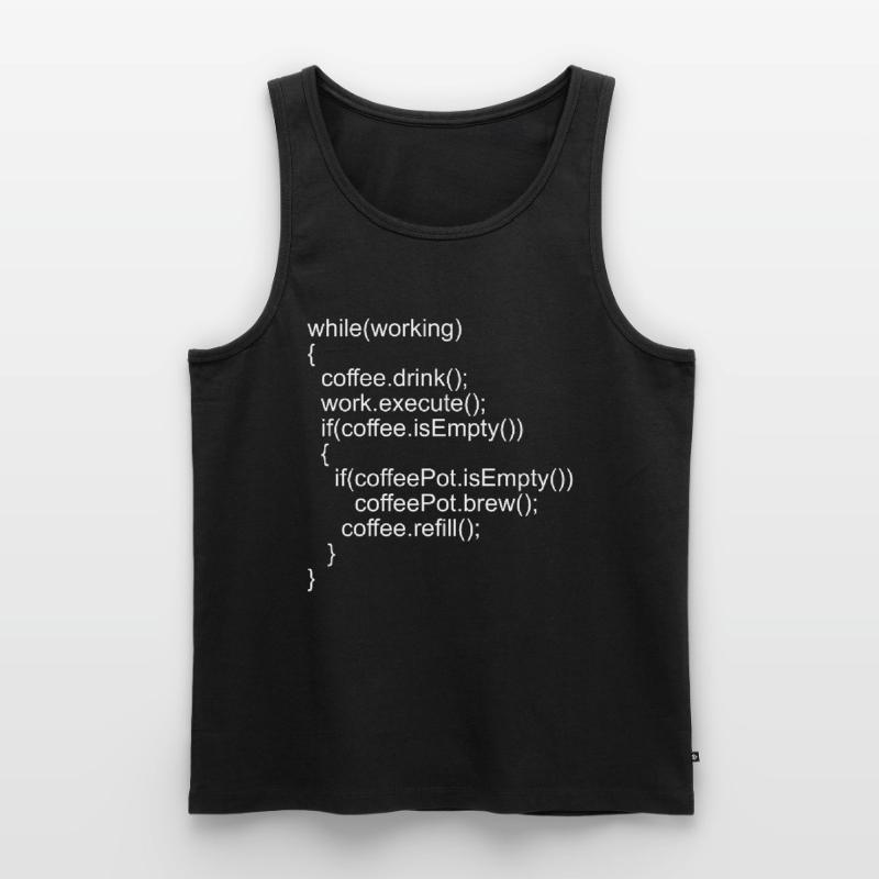 Code source Code du programme pour les programmeurs Débardeur bio Premium Homme