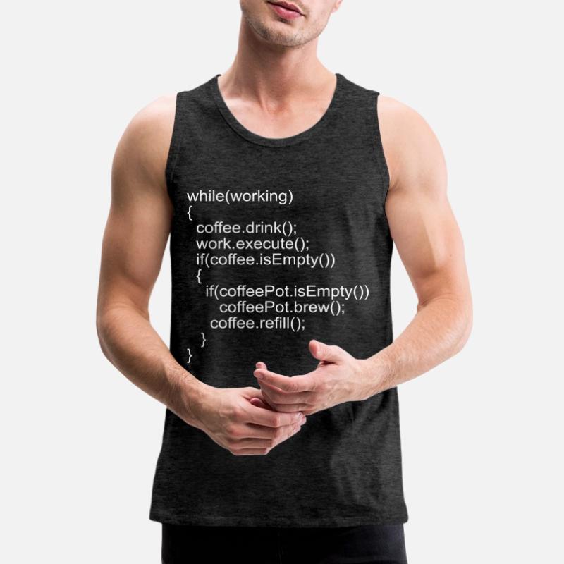 Code source Code du programme pour les programmeurs Débardeur bio Premium Homme