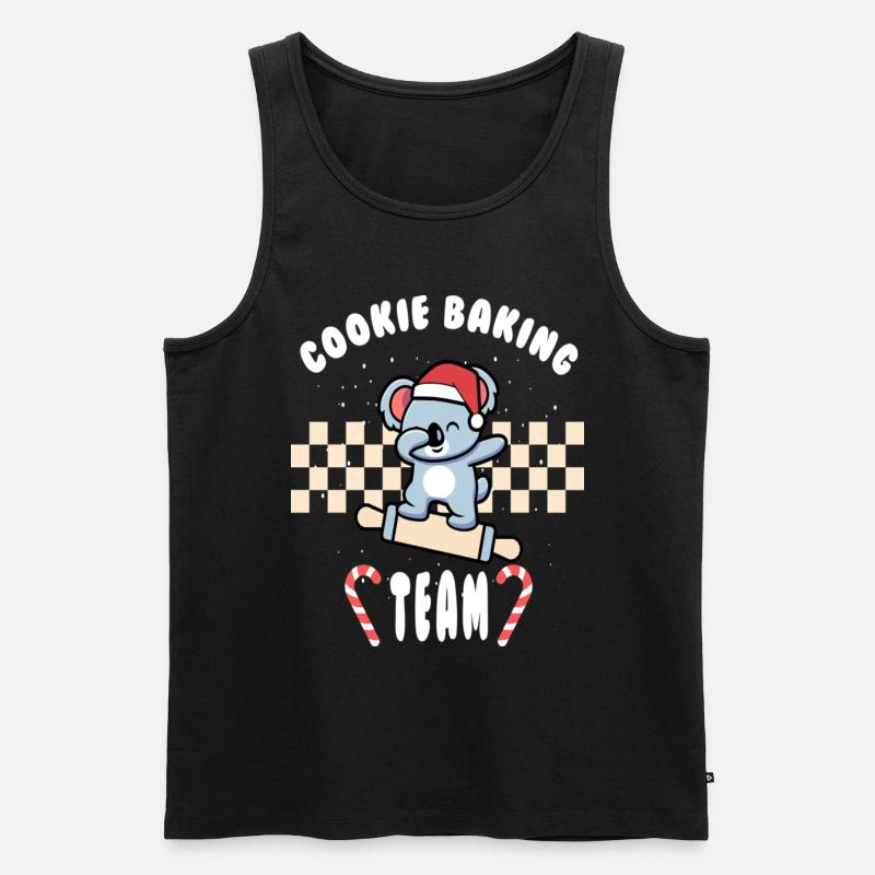 Christmas Cookie Baking Team - Männer Premium Bio Tank Top - Schwarz