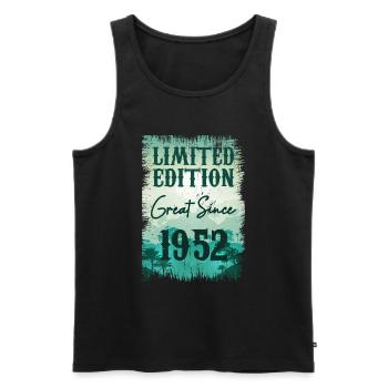 Einzigartig seit 1952 - Männer Premium Bio Tank Top - Schwarz - Vorne - Michal (187cm)