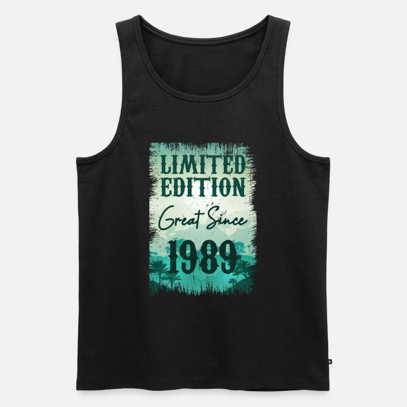Einzigartig seit 1989 - Männer Premium Bio Tank Top - Schwarz