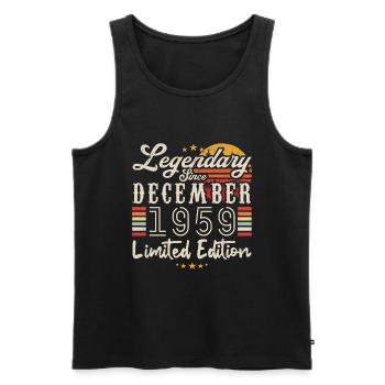 Legendary since December 1959 Limited Edition - Débardeur bio Premium Homme - noir - Devant - Michal (187cm)